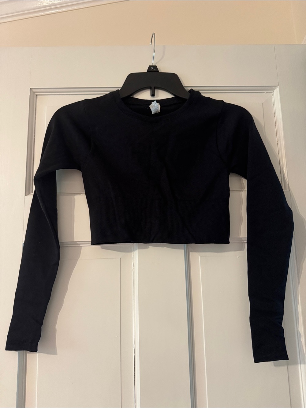 Offline aerie Black Cropped Long Sleeve
